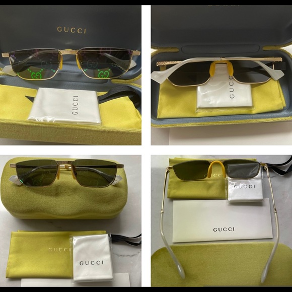 UNISEX GUCCI MIRRORED RAINBOW GG LOGO AS SEEN AT THE GRAMMYS ON BILLIE EILISH - Picture 16 of 16